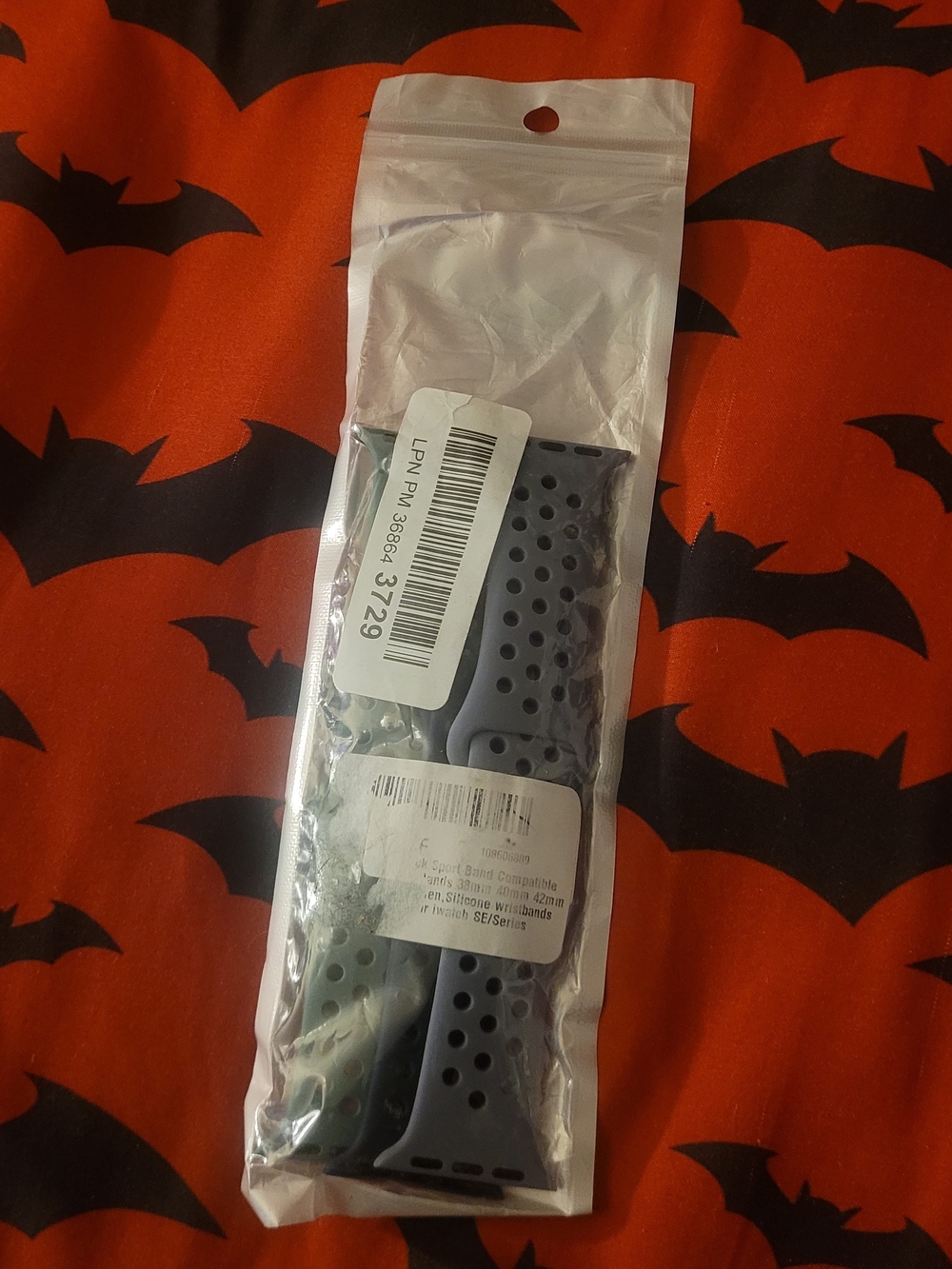 Silicone Sport Watch Band Replacement 3 Pack - Gray/Green/Navy